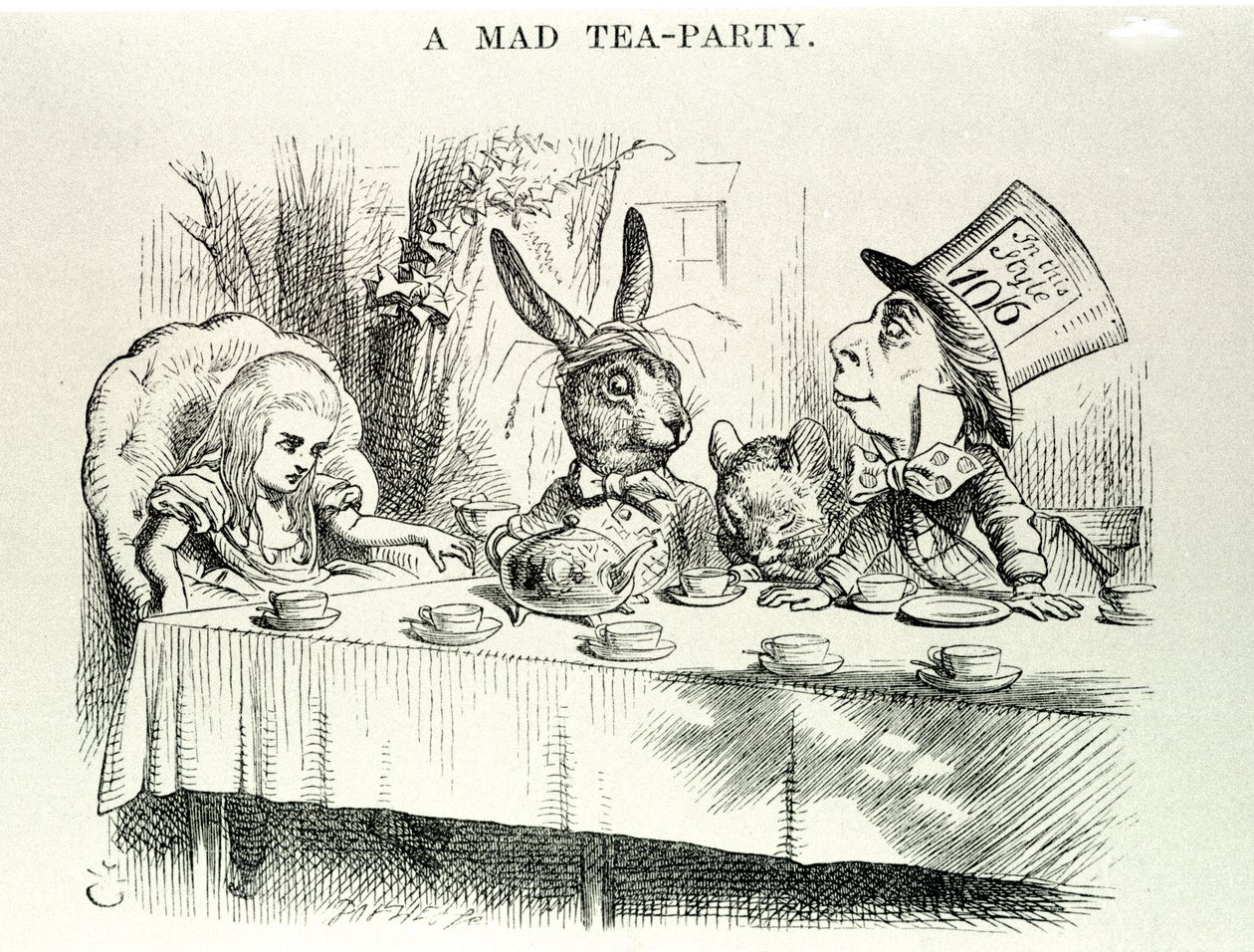 Alice Lewis Carroll „” Alice kalandjait Csodaországban és a nézõüvegen keresztül veszi – John Tenniel (1820-1914) illusztrációja. alkotó: John Tenniel