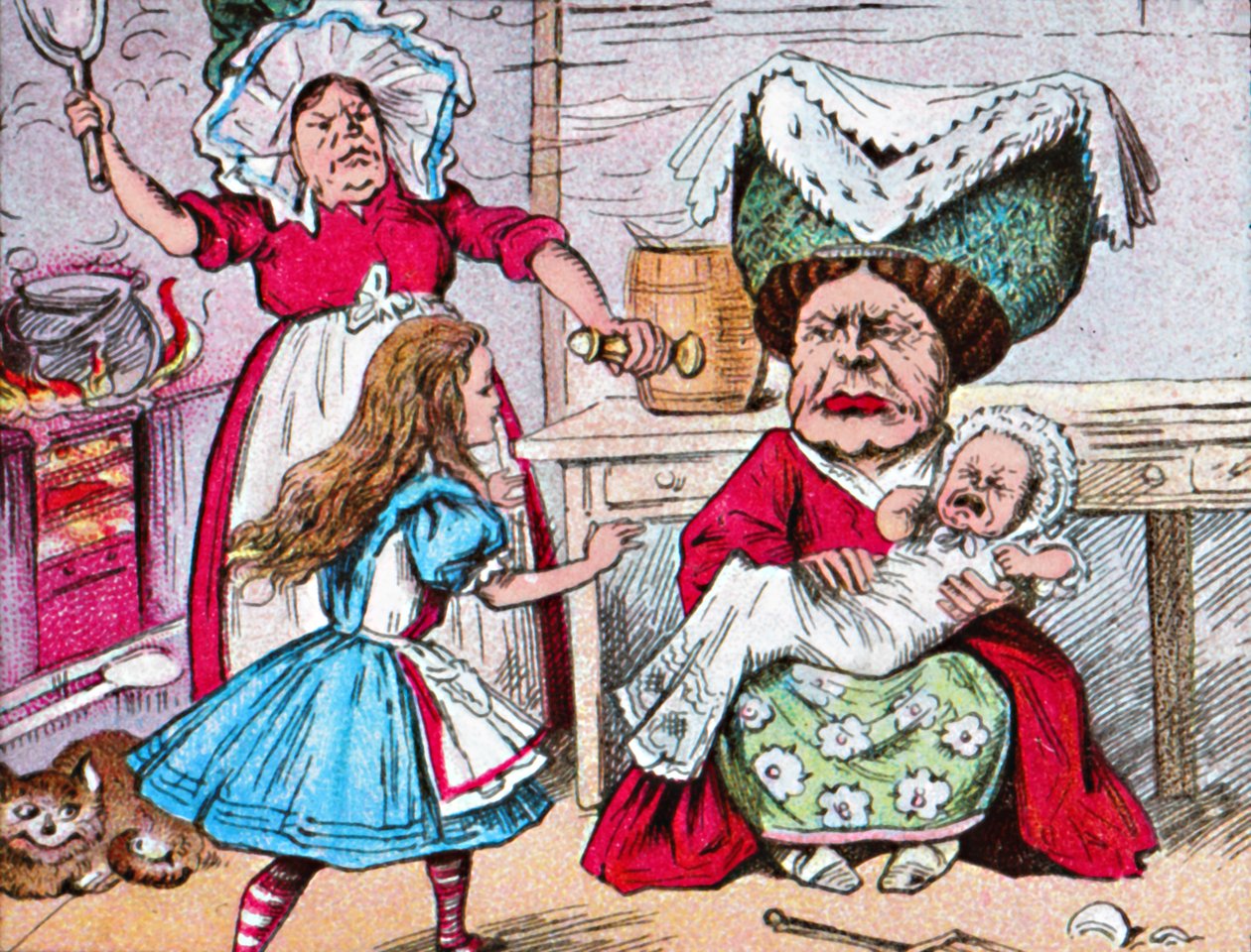 Alice, a hercegnő és a baba, 1910 alkotó: John Tenniel