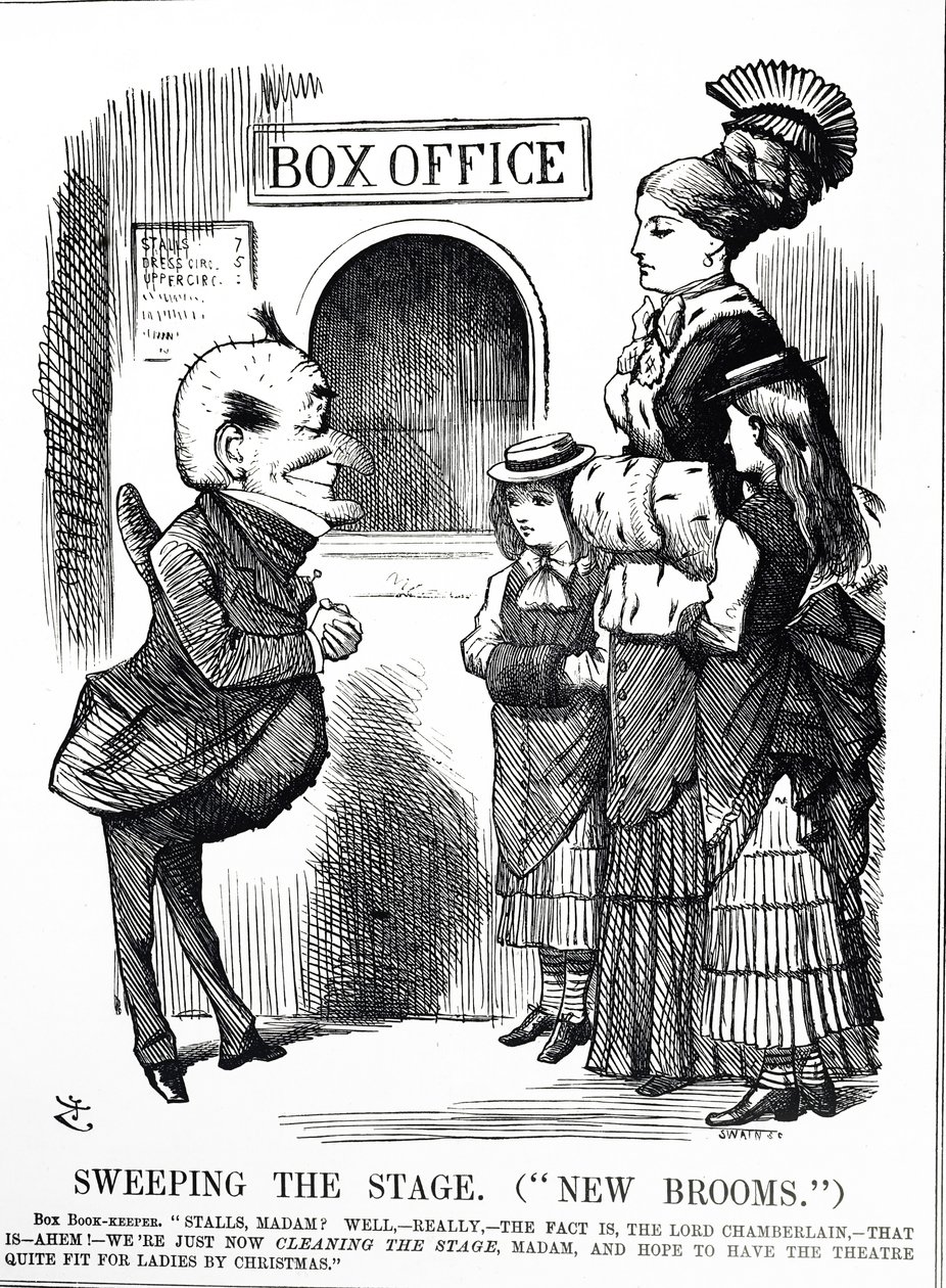 Rajzfilm "Köztisztesség vagy cenzúra?" alkotó: John Tenniel