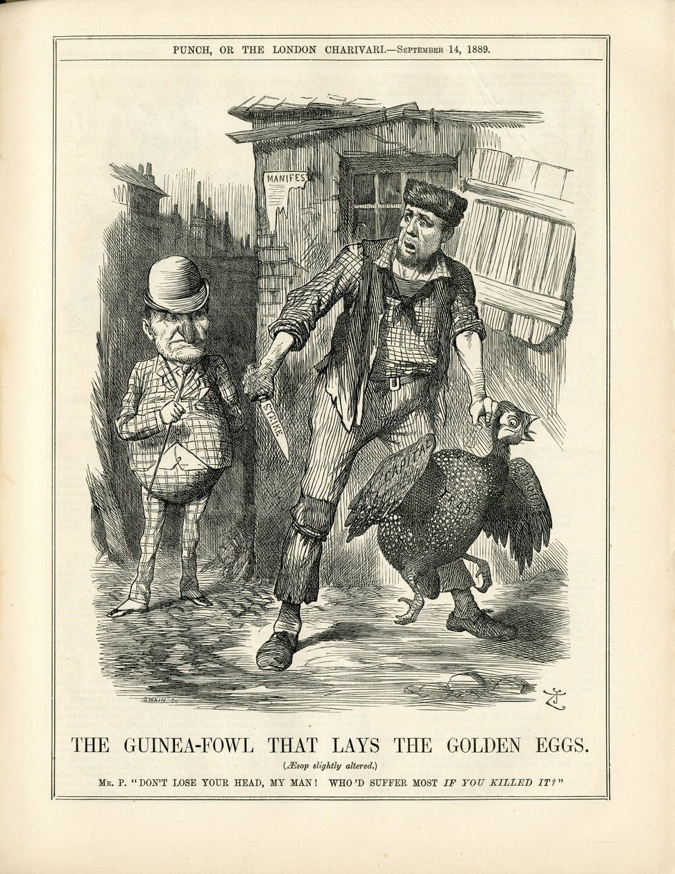 Illusztráció: John Tenniel (1820-1914) a Punchban alkotó: John Tenniel