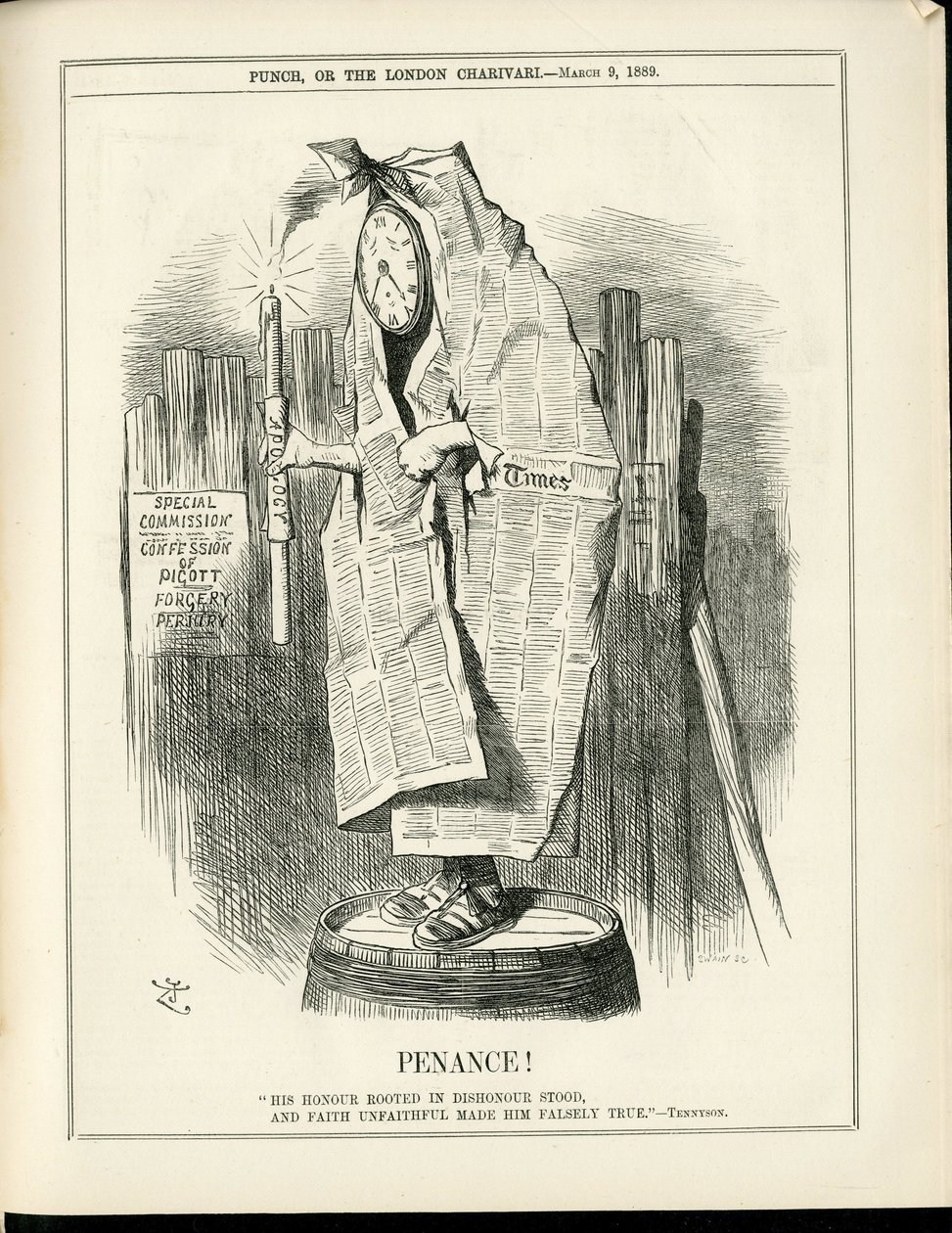 John Tenniel (1820-1914) illusztrációja a Punchban alkotó: John Tenniel