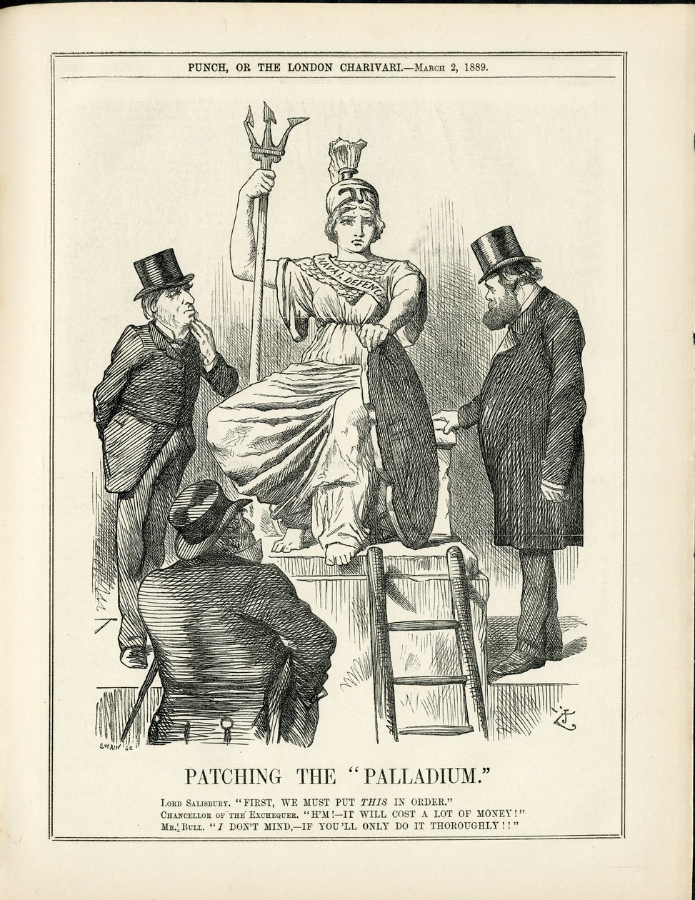 John Tenniel (1820-1914) illusztrációja a Punchban alkotó: John Tenniel