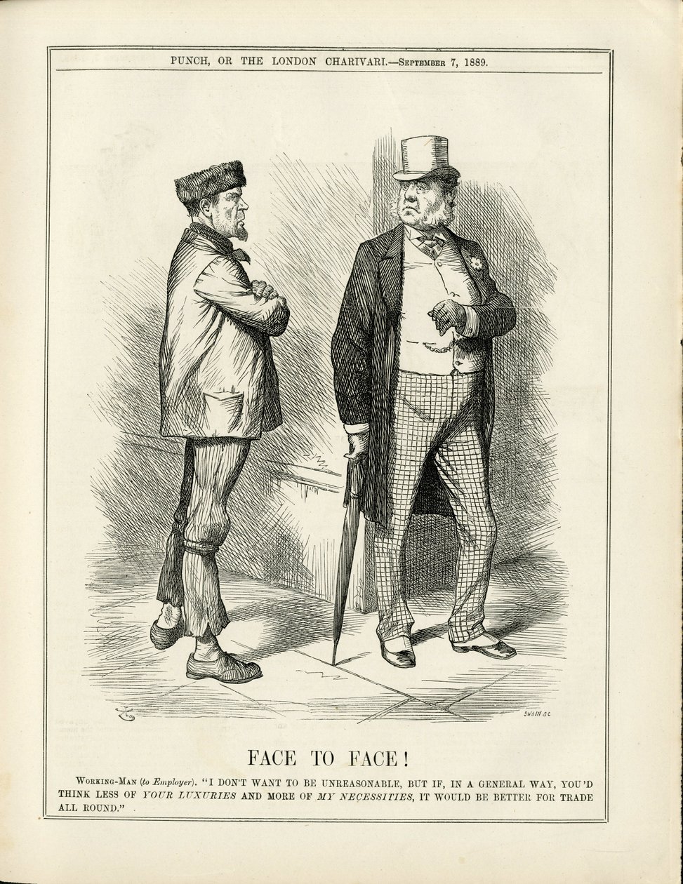 John Tenniel (1820-1914) illusztrációja a Punchban alkotó: John Tenniel