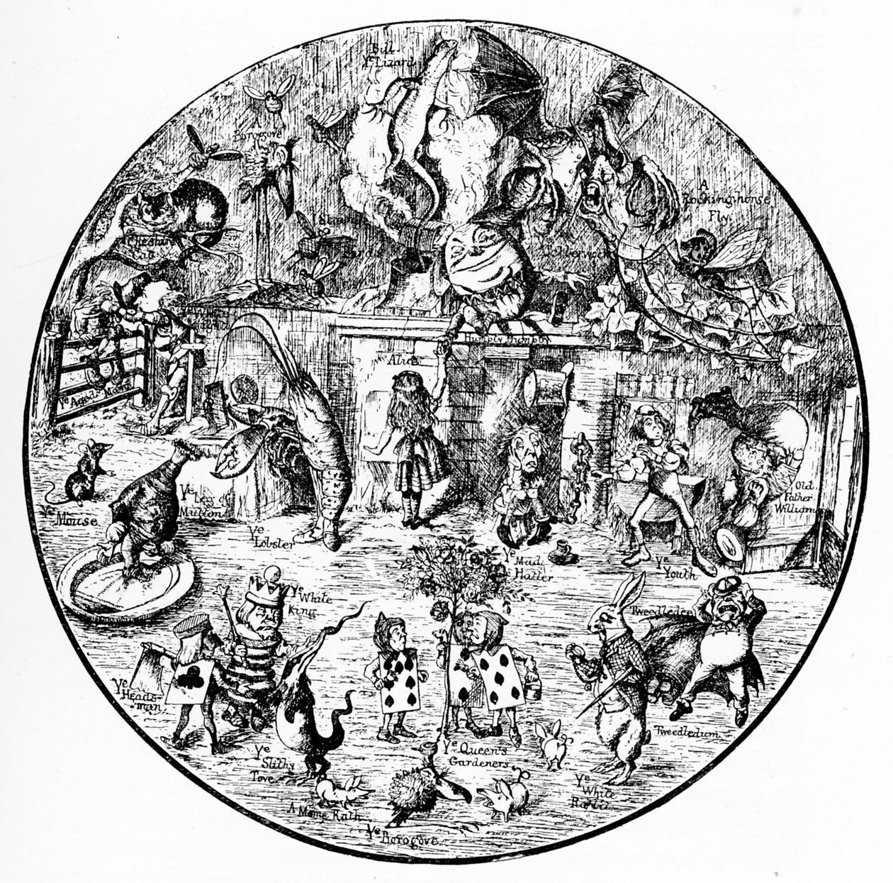 John Tenniel illusztrációi az Alice Csodaországban című filmből alkotó: John Tenniel