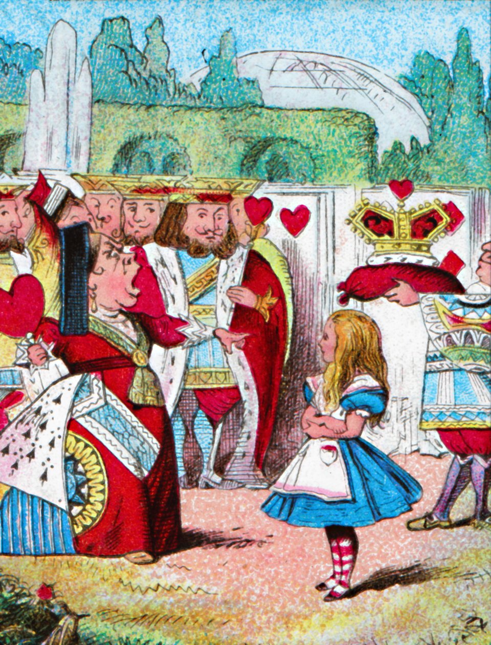 Le a fejével! Alice és vörös királynője, 1910 alkotó: John Tenniel