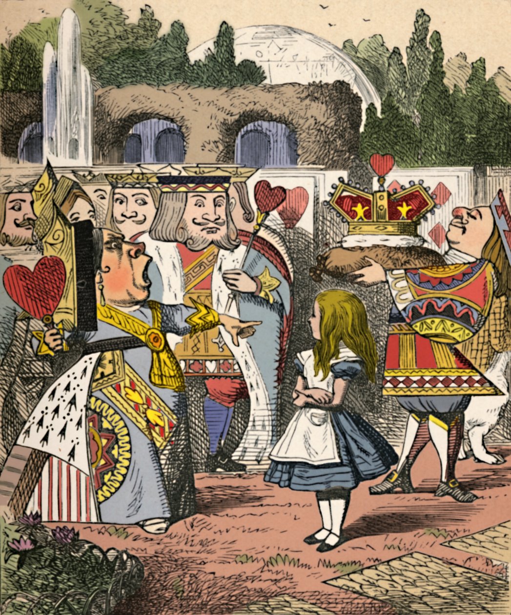 Le a fejével! Alice és a Vörös Királynő, 1889 alkotó: John Tenniel