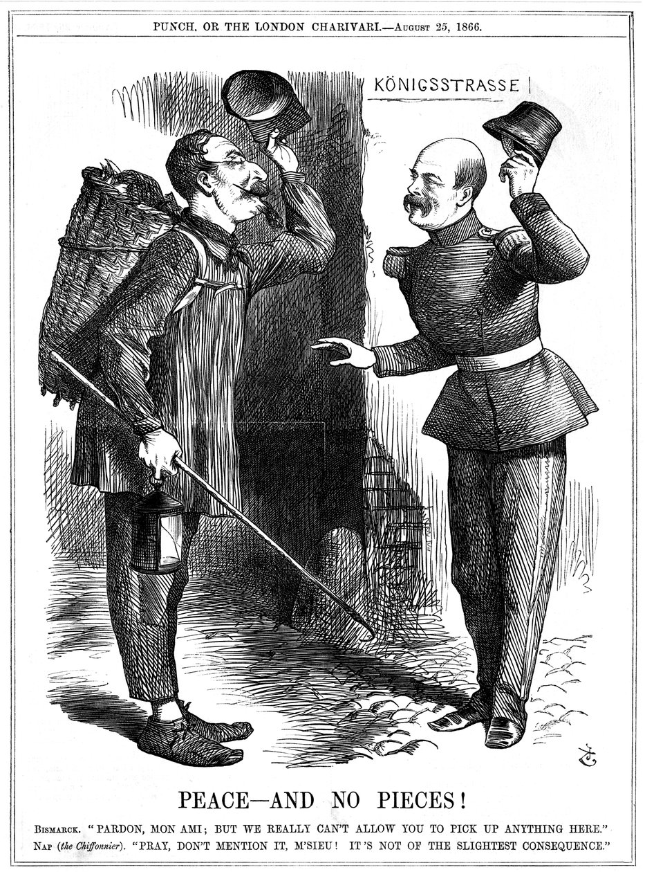 Béke – és nincs darab!, 1866 alkotó: John Tenniel
