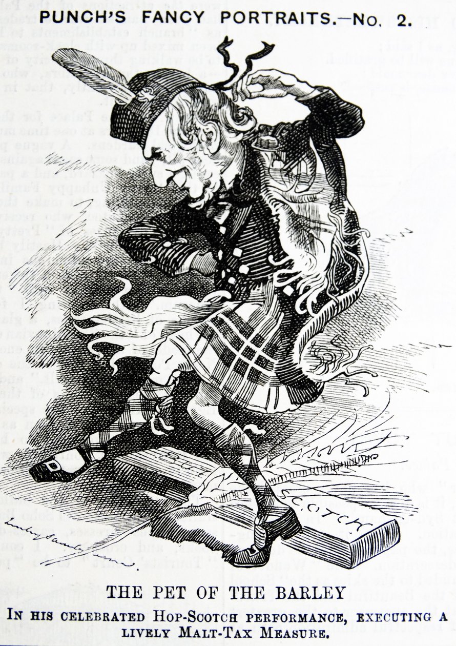 William Ewart Gladstone-t ábrázoló politikai szatíra alkotó: John Tenniel