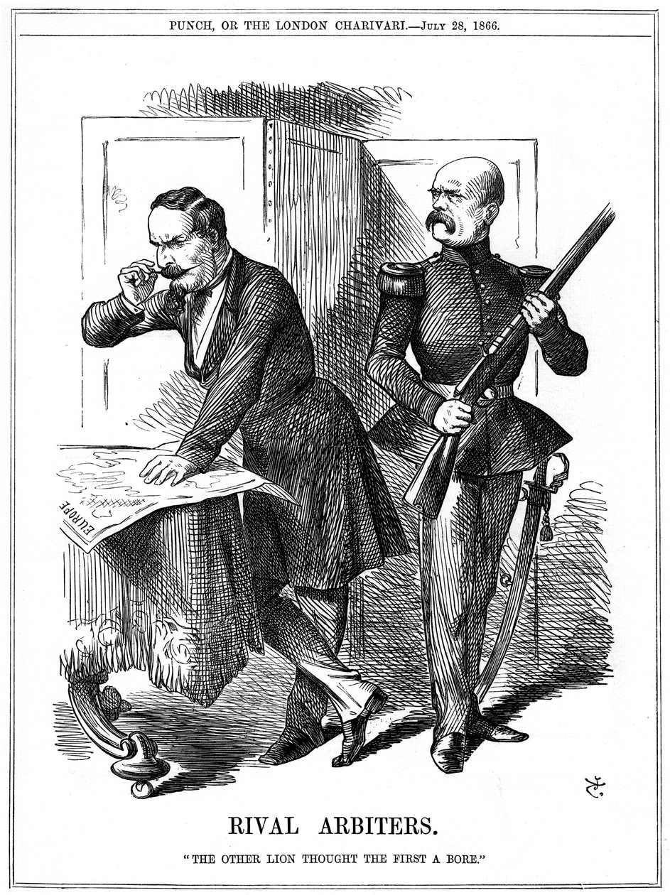 Rivális választottbírók, 1866 alkotó: John Tenniel