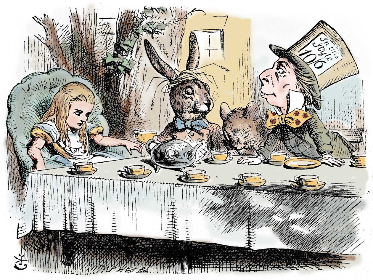Jelenet Alice kalandjai Csodaországban című filmjéből, Lewis Carroll, 1865 alkotó: John Tenniel
