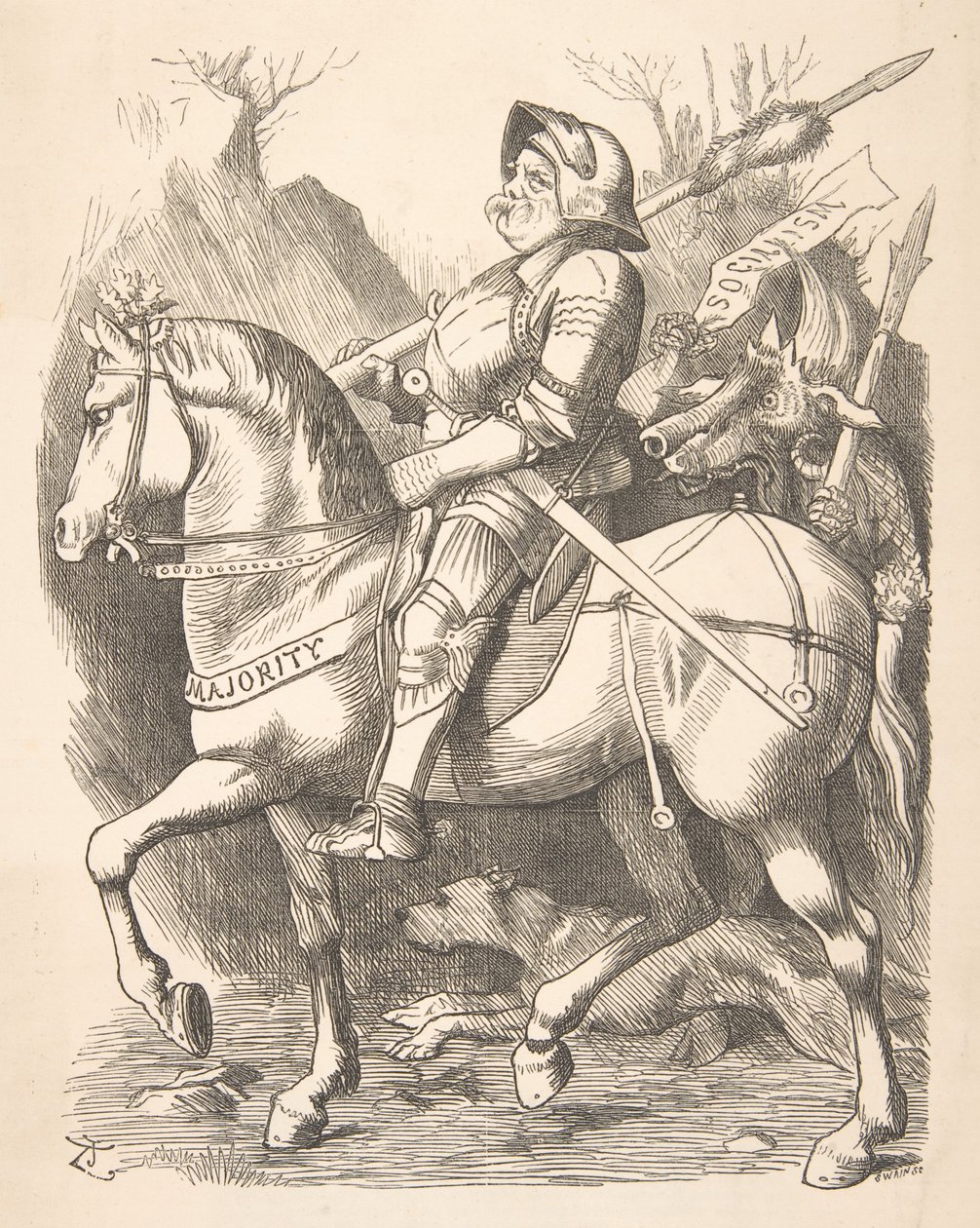 A lovag és társa ütés, 1887. március 5., 1887. alkotó: John Tenniel