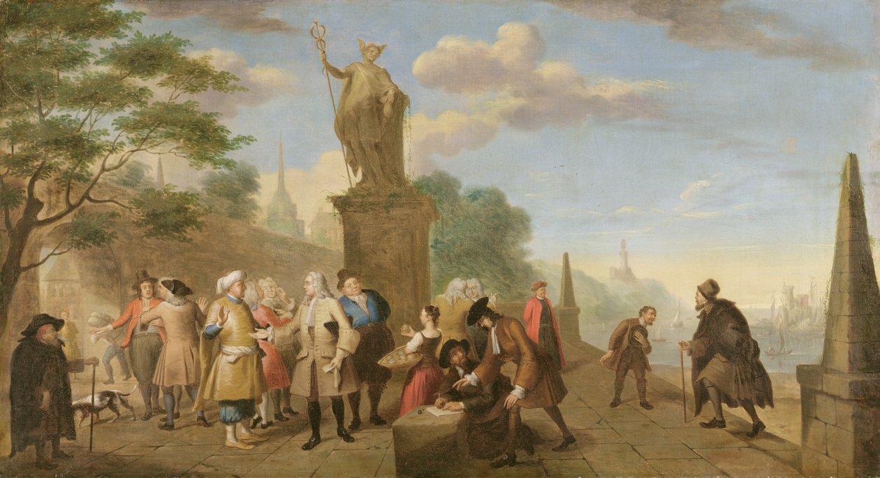 A kereskedelem allegóriája, 1743 alkotó: John Theodore Heins