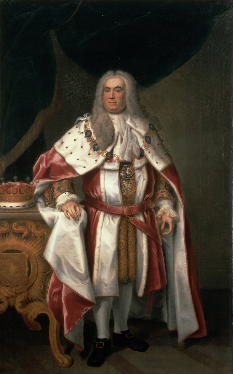 Sir Robert Walpole (1676-1745) Orford grófjának portréja, 1743 alkotó: John Theodore Heins