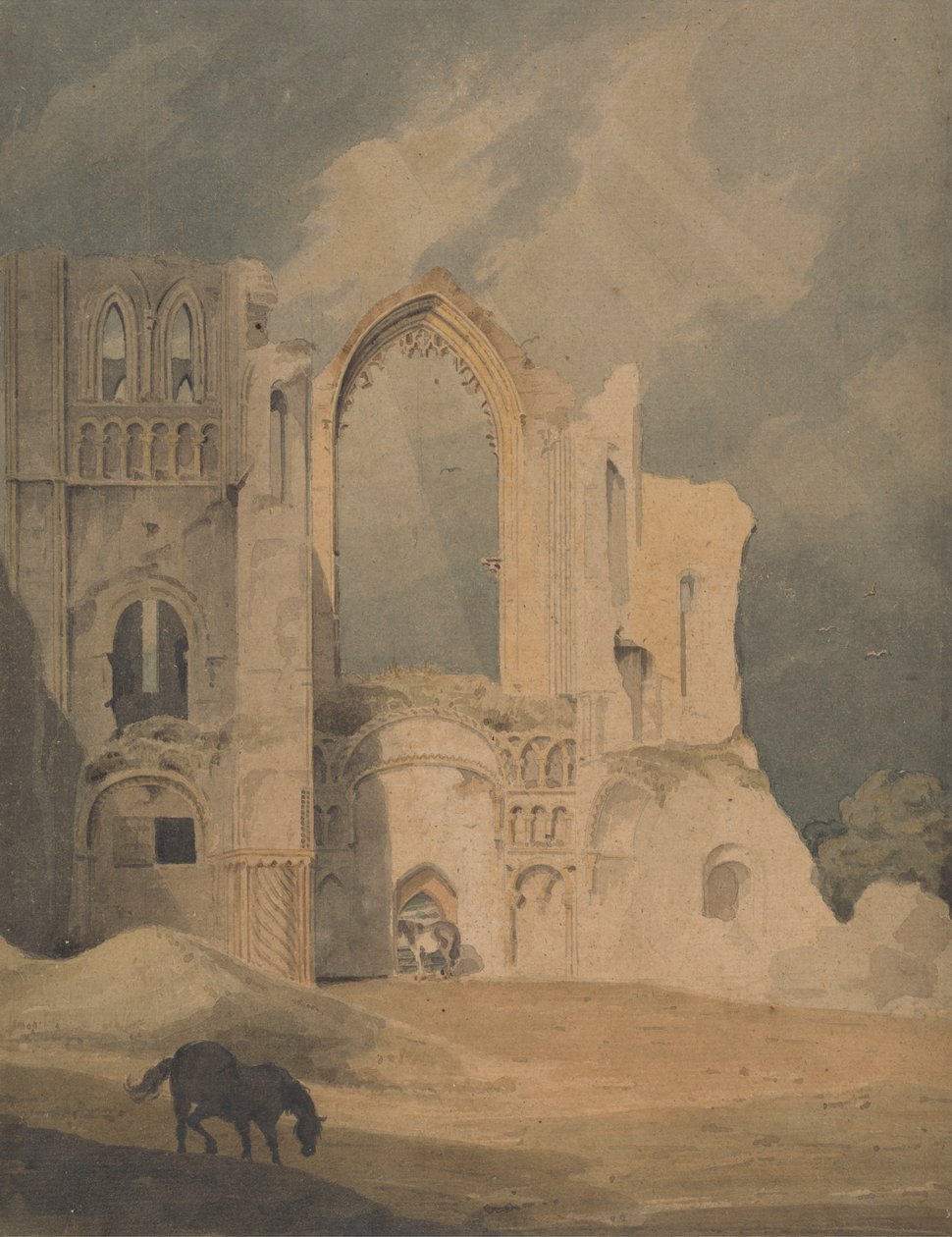 Castle Acre Priory alkotó: John Thirtle