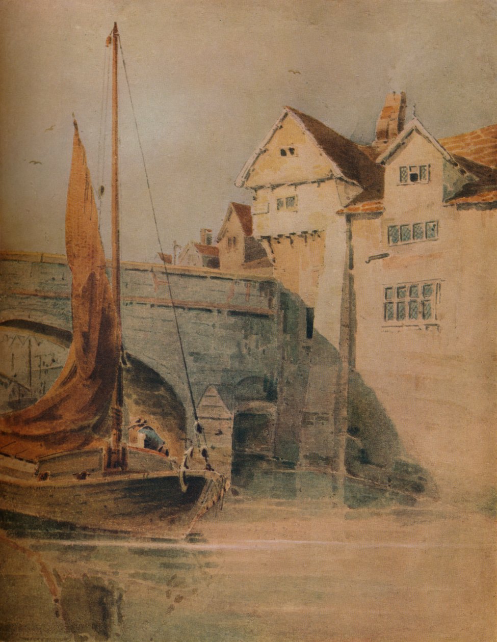 Fye Bridge, Norwich, 1835, 1938 alkotó: John Thirtle