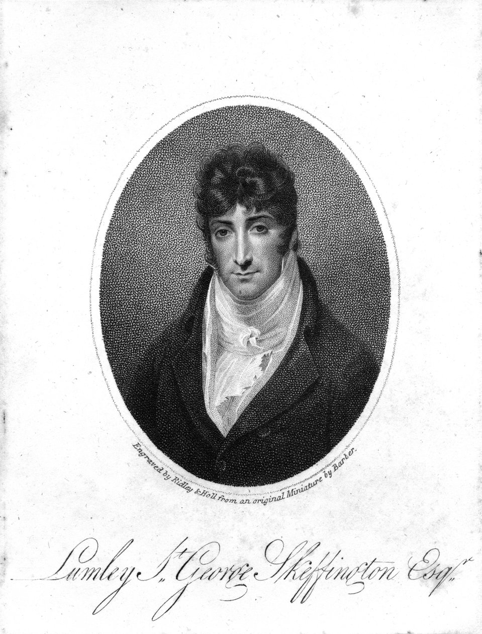 Sir Lumley St. George Skeffington, Ridley und Holl metszete, 1806 alkotó: John Thomas Barber Beaumont