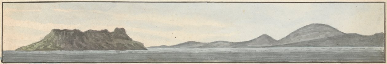 Gibraltár, délnyugat, nyugat által alkotó: John Thomas Serres