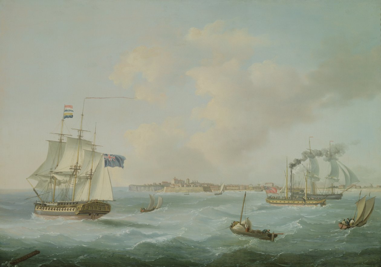 Margate kiszállítása, 1825 alkotó: John Thomas Serres