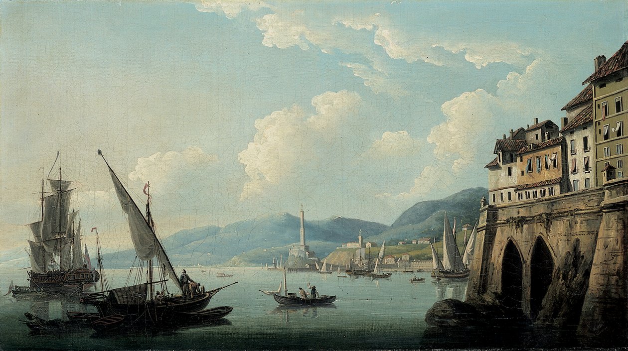 Genova partja a világítótoronnyal alkotó: John Thomas Serres