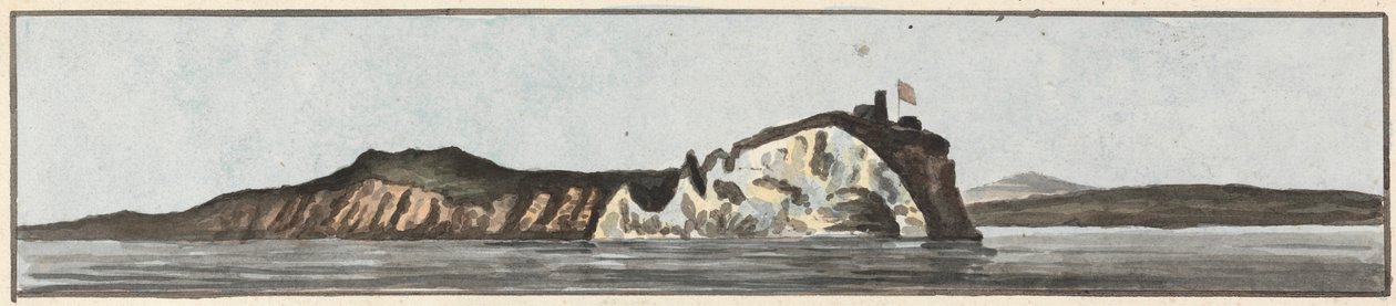The Needles Bearing East (az öt rajz egyike egy tartón) alkotó: John Thomas Serres