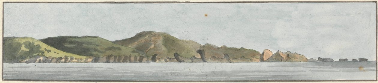 A kiindulási pont, északkeletről északra (az öt rajz egyike egy tartón) alkotó: John Thomas Serres