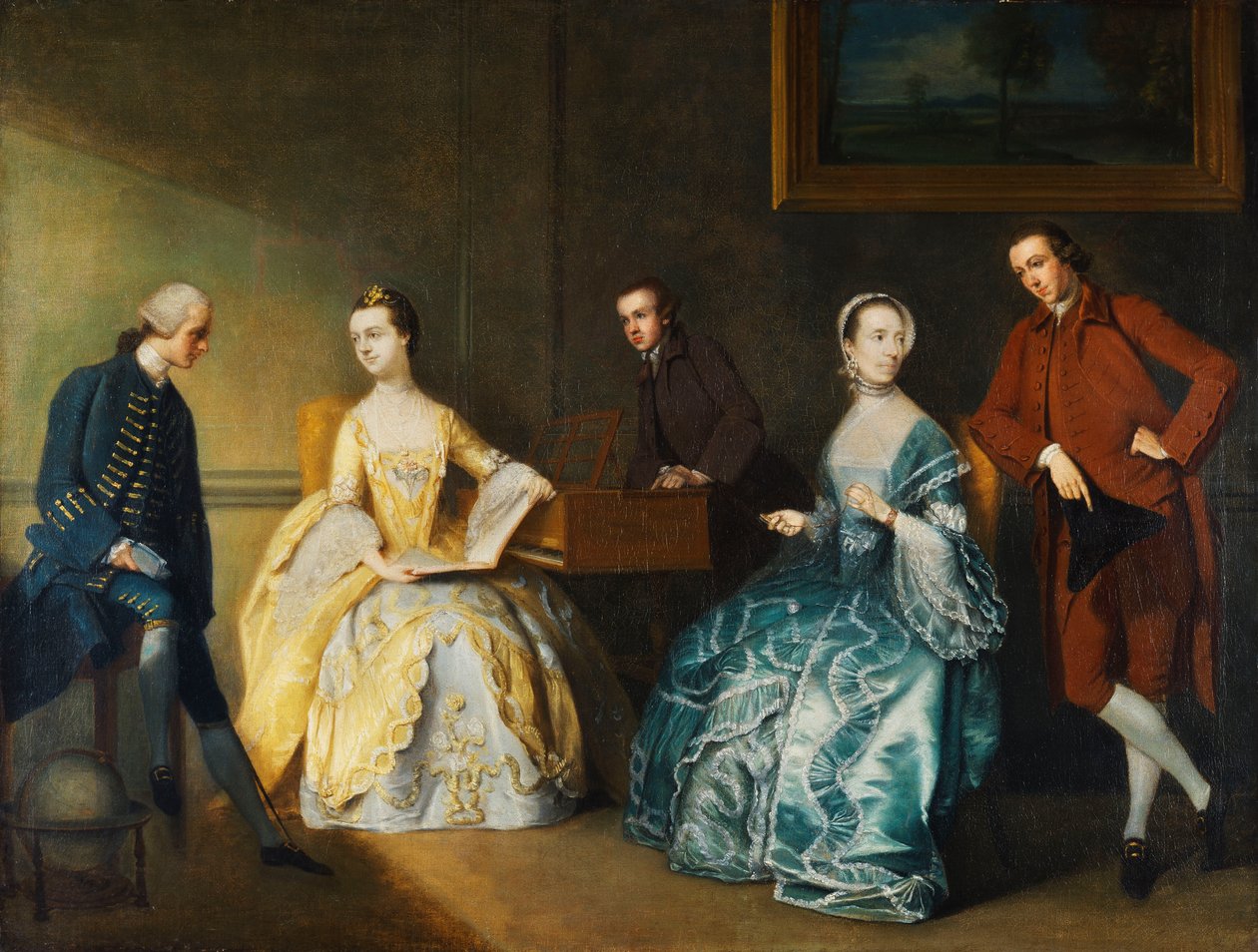 Csoportportré a Chambers családról, alkotó: John Thomas Seton