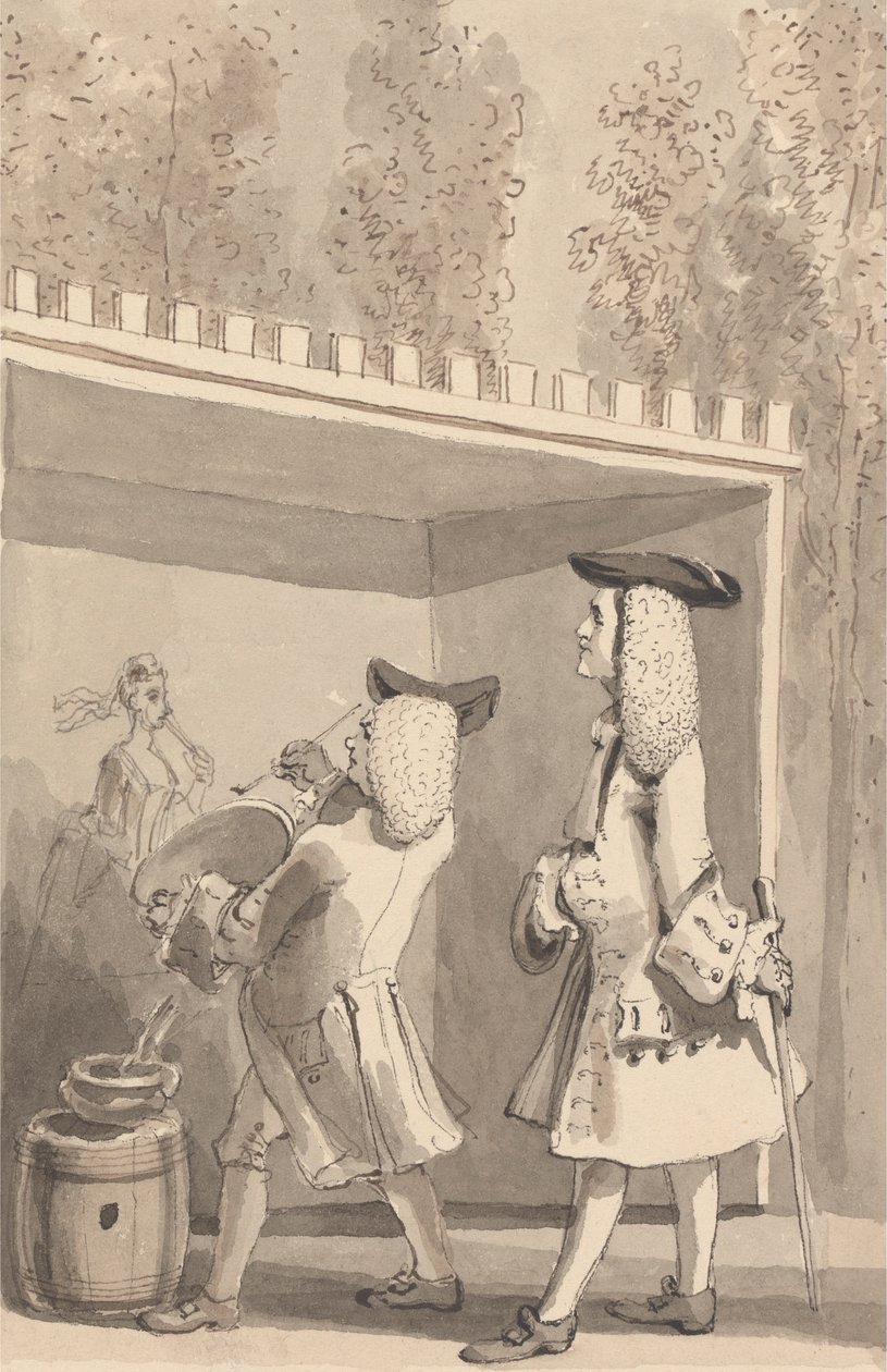 Hogarth-festmény a Vauxhall Gardensben Jonathan Tyers jelenlétében alkotó: John Thomas Smith
