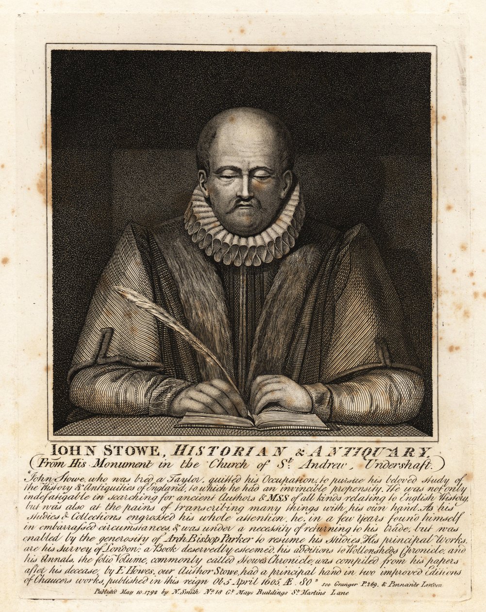 John Stowe, történész és antikvárius alkotó: John Thomas Smith