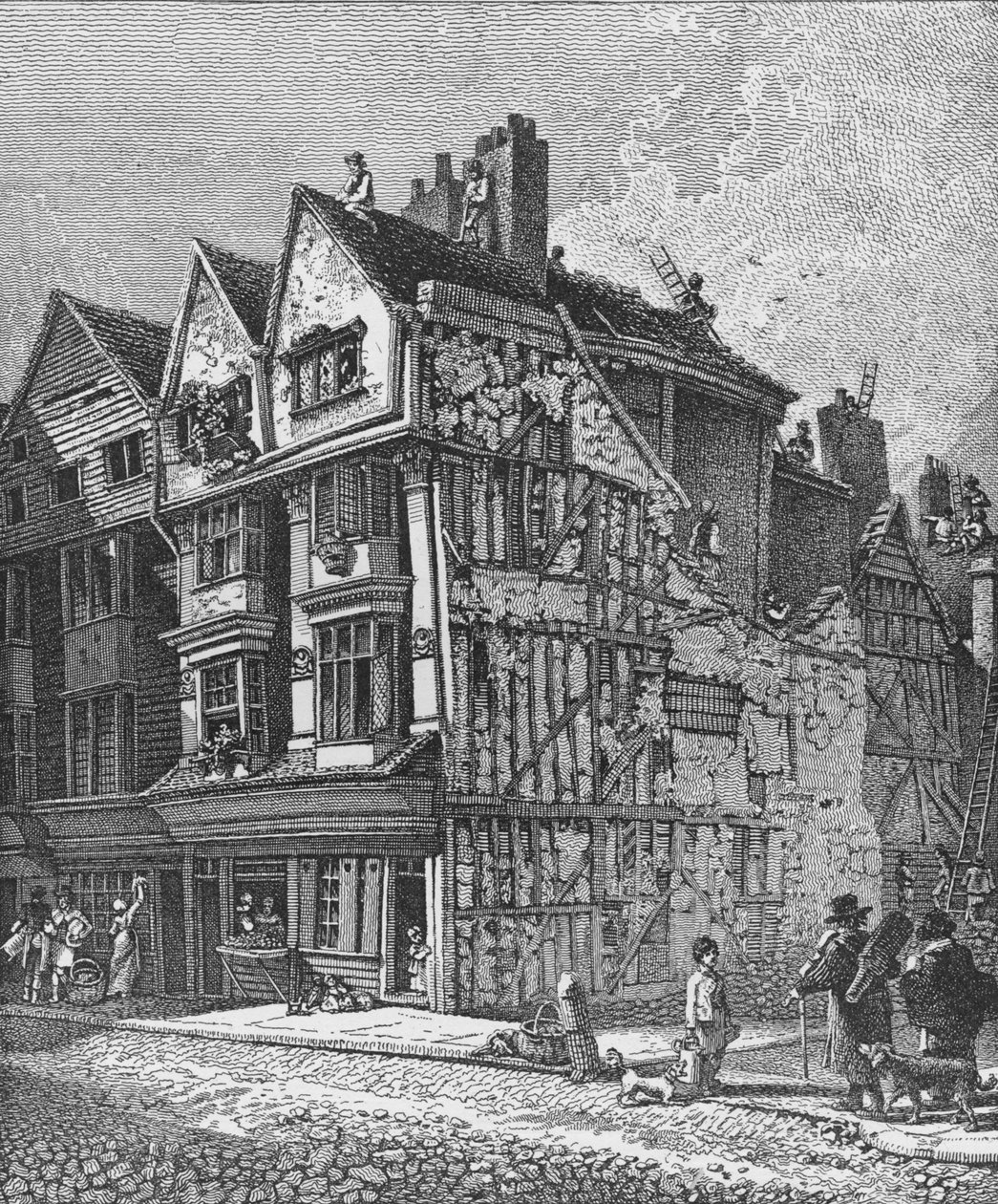 Long Lane, Smithfield, City of London, 1810, 1911 alkotó: John Thomas Smith