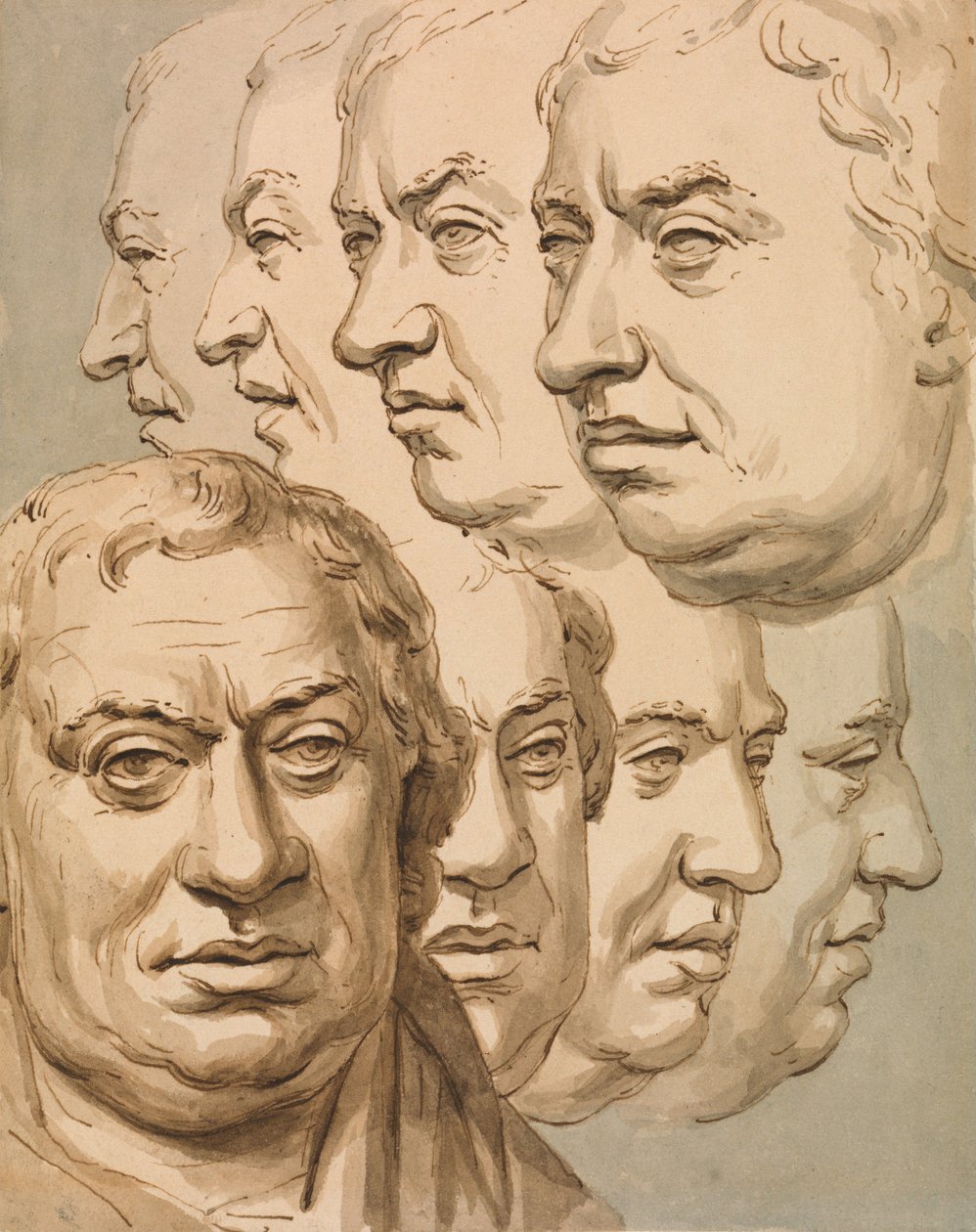 Tanulmányok Samuel Johnson mellszobra után alkotó: John Thomas Smith