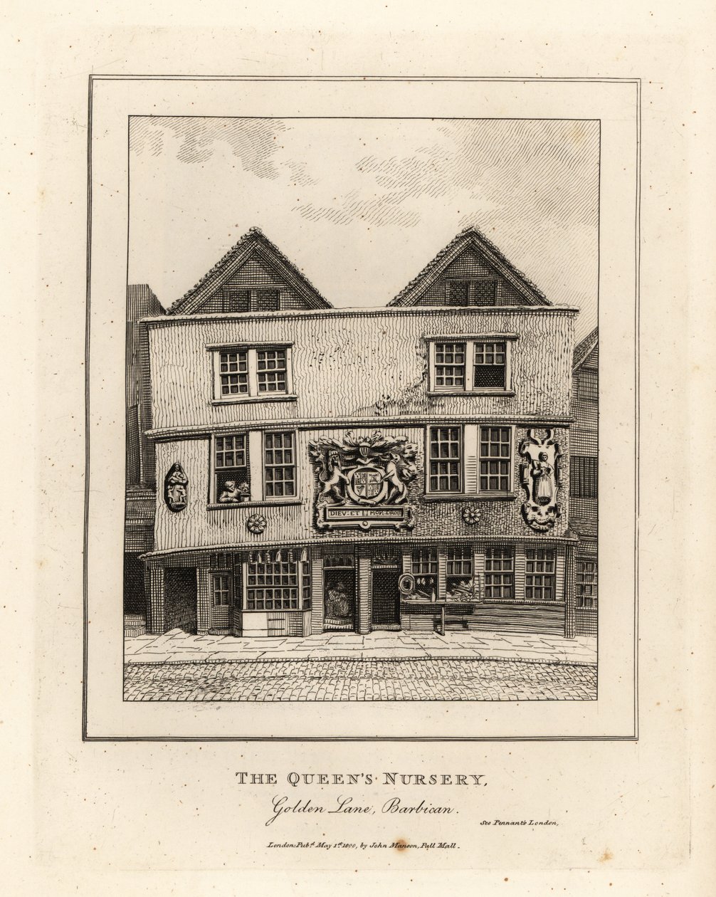 The Queen’s Nursery, Golden Lane, Barbican alkotó: John Thomas Smith