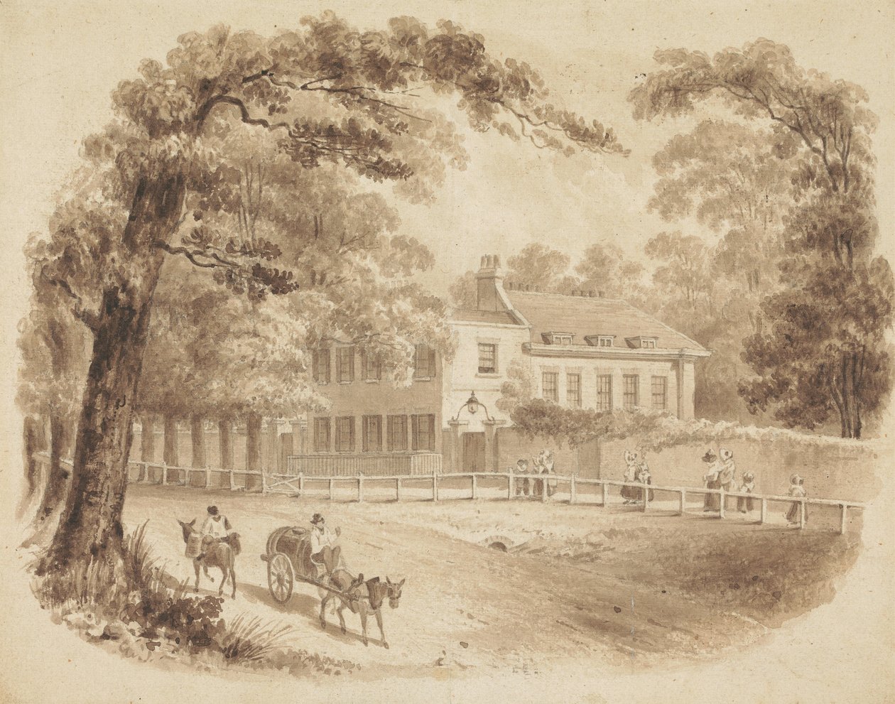 George Stevens, F.R.S. rezidenciája alkotó: John Thomas Smith