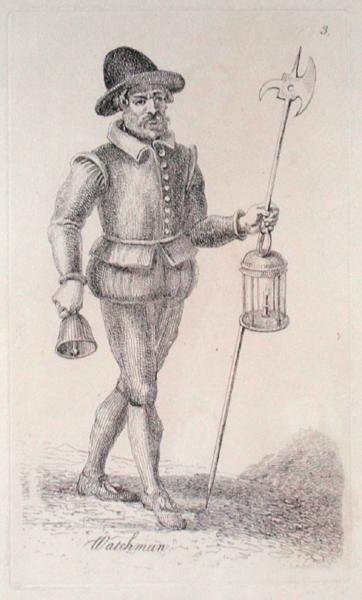 Őrszem 1680 körülről (metszet) alkotó: John Thomas Smith