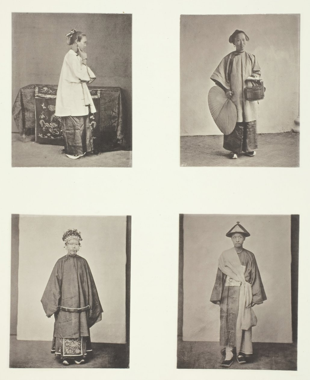 Egy kantoni hölgy, A hölgy szolgálólánya, Egy menyasszony és vőlegény, c. 1868. alkotó: John Thomson