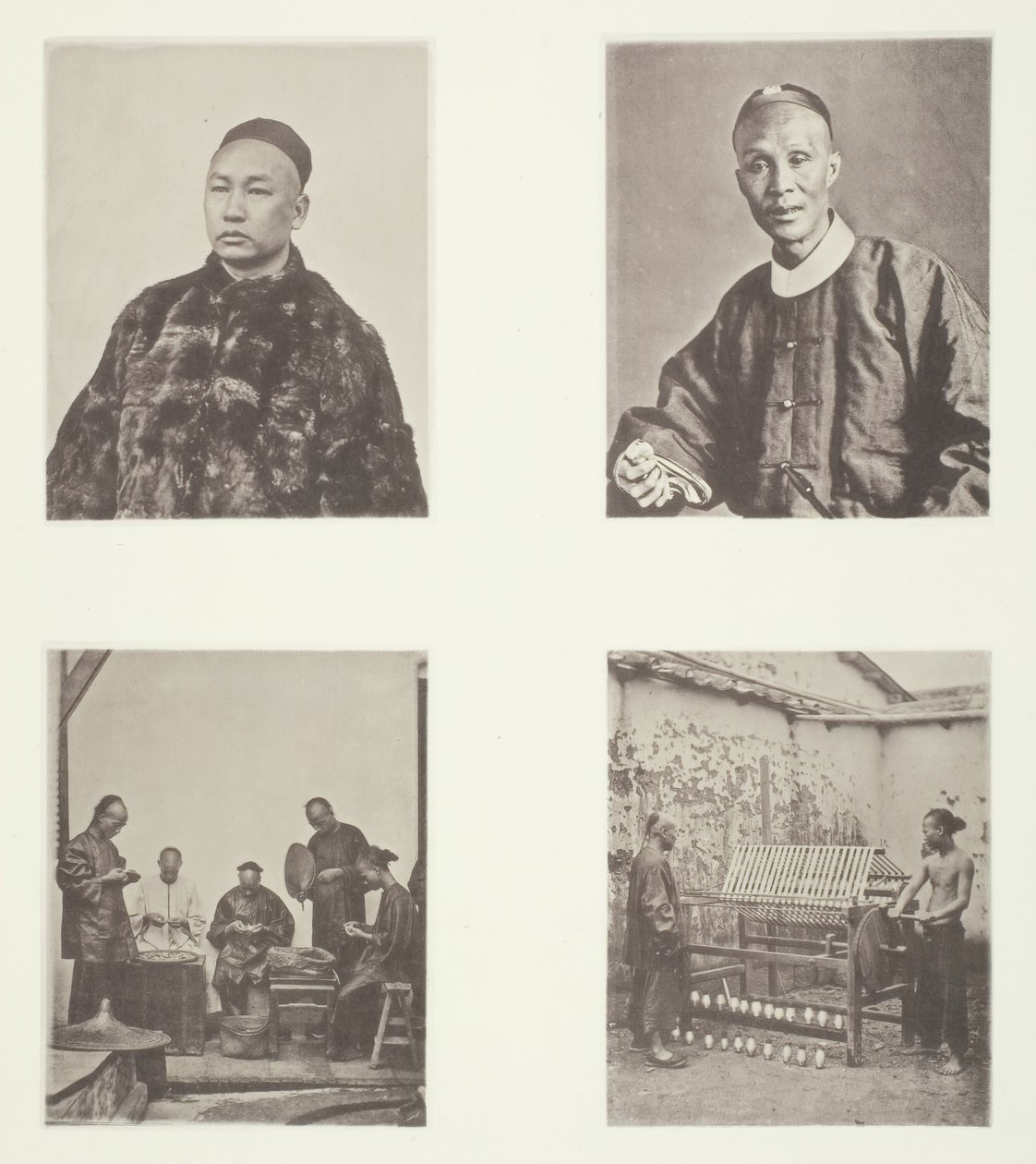Egy kantoni úriember, Egy kantoni úriember, Schroffing Dollars, Reeling Silk, c. 1868. alkotó: John Thomson