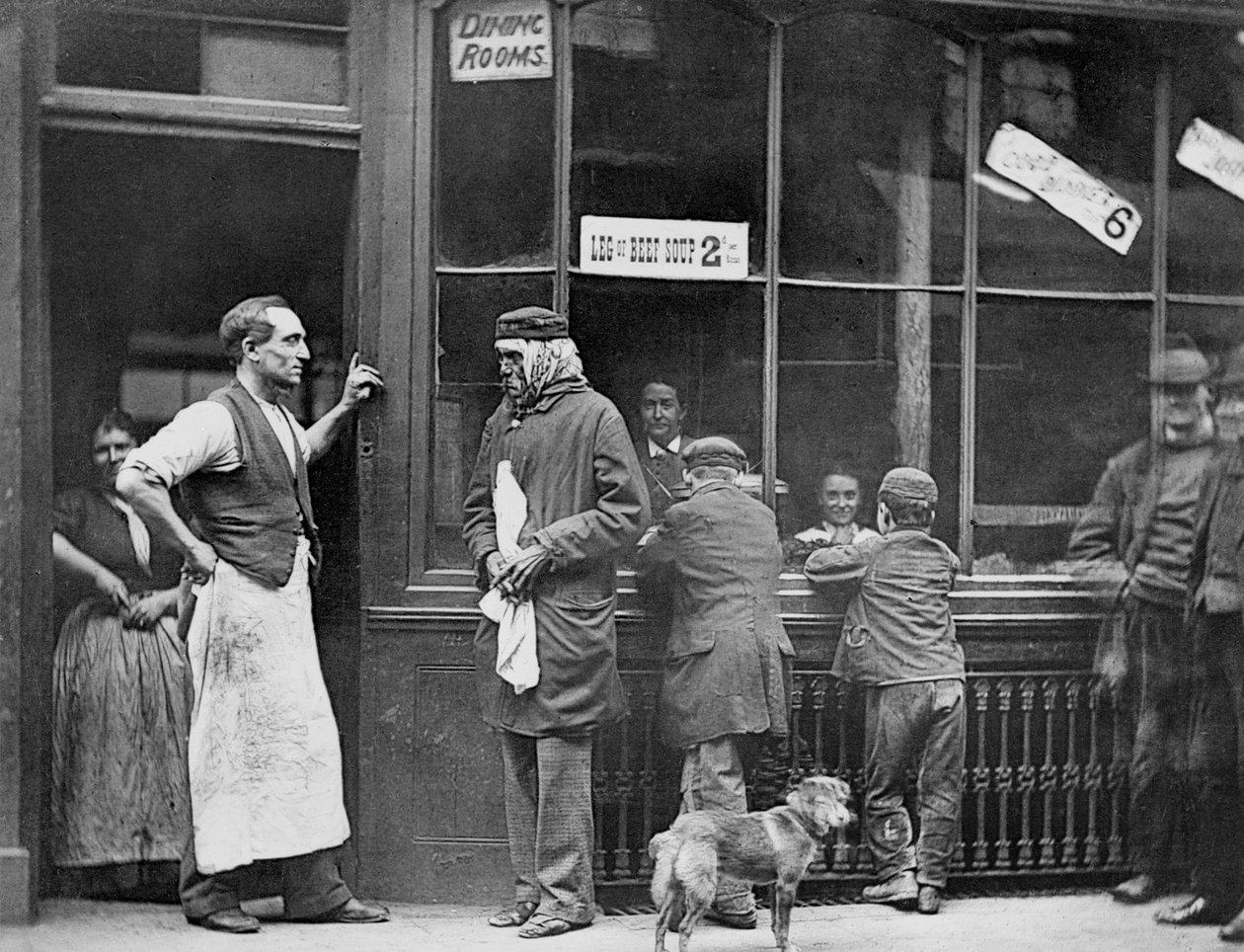 Egy elítéltek otthona, 1876-7 (bw fotó) alkotó: John Thomson