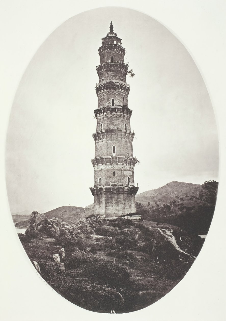 Egy pagoda Chao-Chowfu közelében, kb. 1868. alkotó: John Thomson