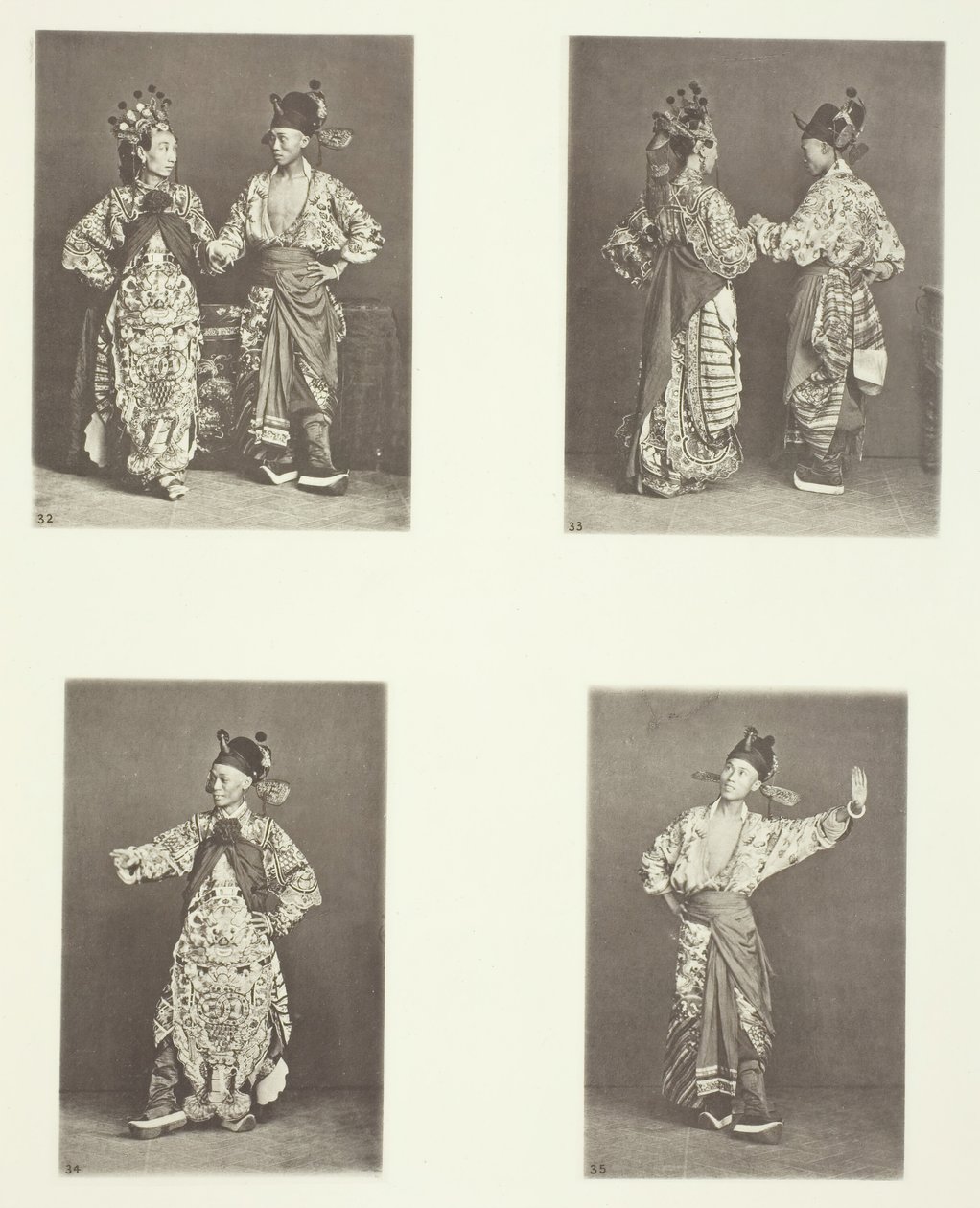 Színészek, Ősi házassági jelmez, Színészek, Ősi házassági jelmez, Ősi jelmezek, c. 1868. alkotó: John Thomson