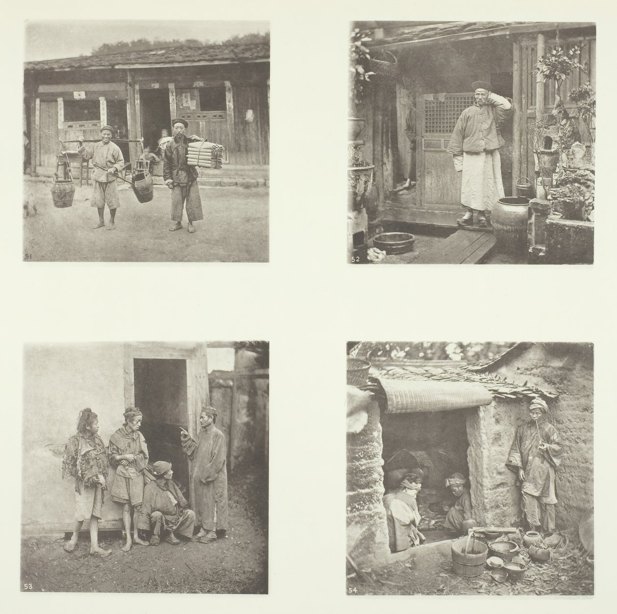 Foochow Coolies, Foochow nyomozó, A tolvajok főnöke, Koldusok, akik körútban élnek, c. 1868. alkotó: John Thomson
