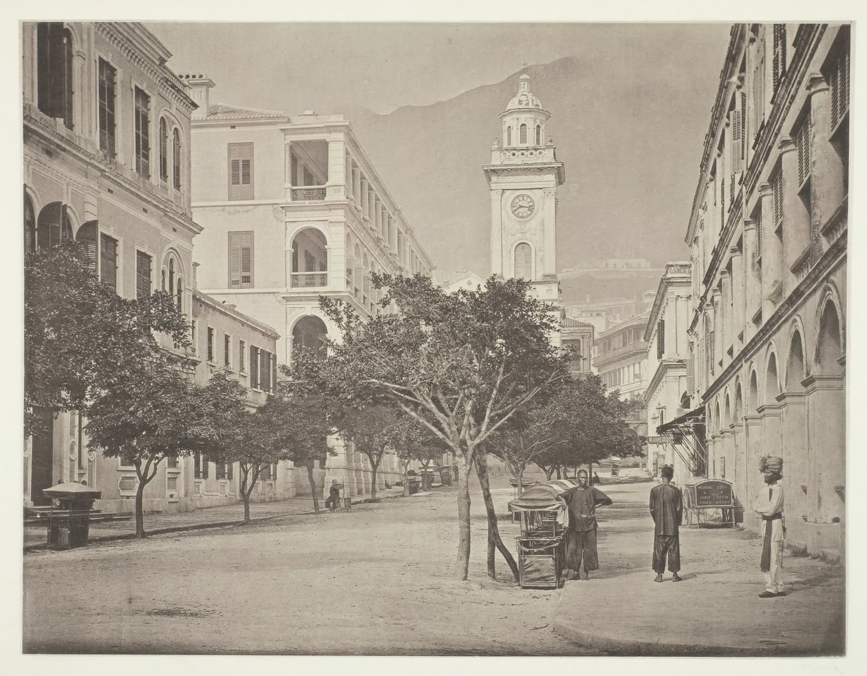 Az óratorony, Hongkong, kb. 1868. alkotó: John Thomson