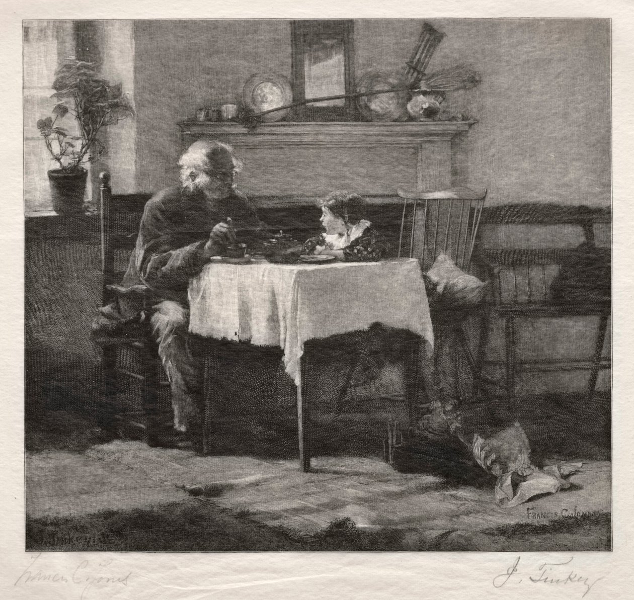 Bizalom cseréje, 1887. alkotó: John Tinkey