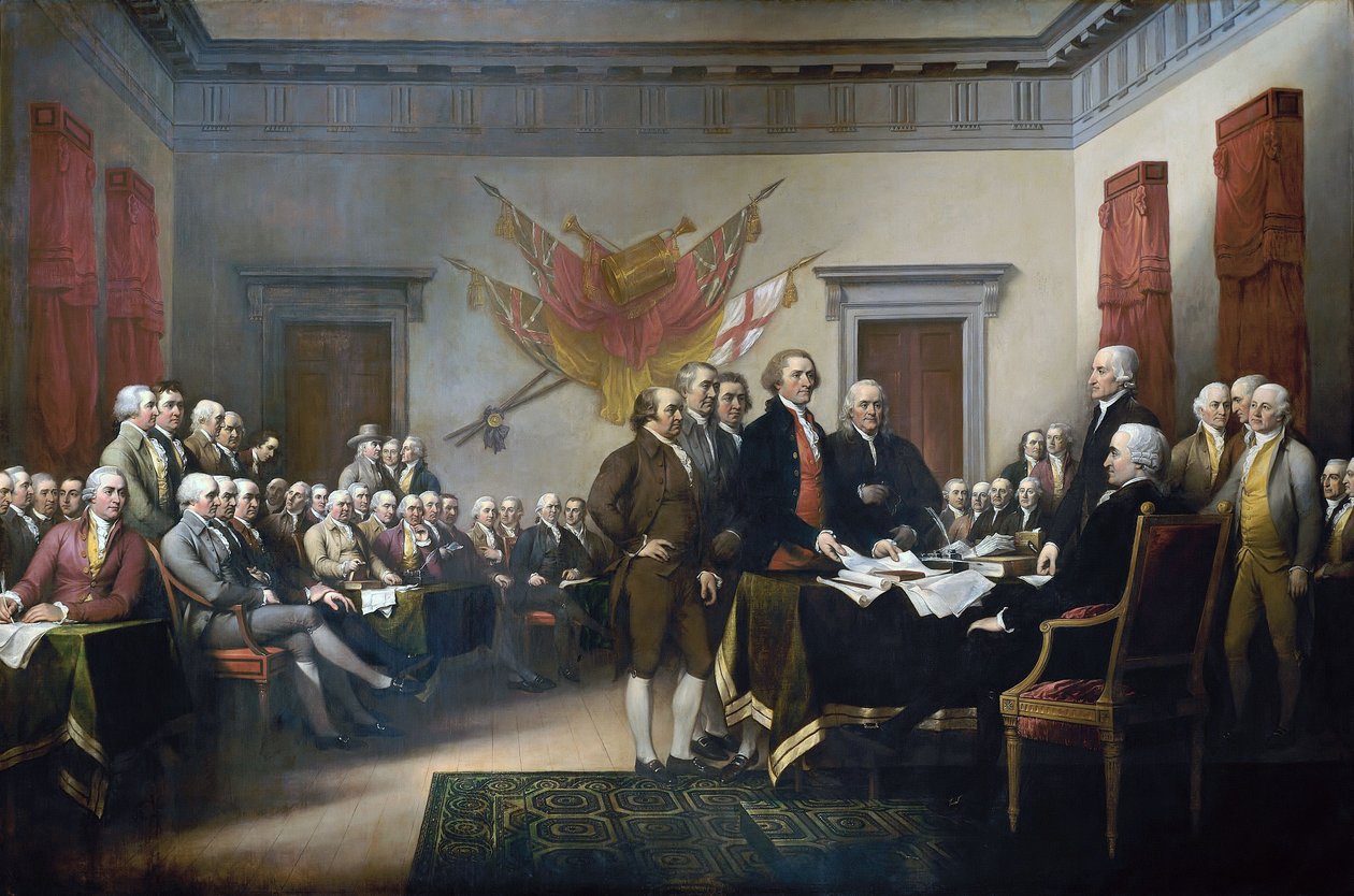 Függetlenségi nyilatkozat alkotó: John Trumbull