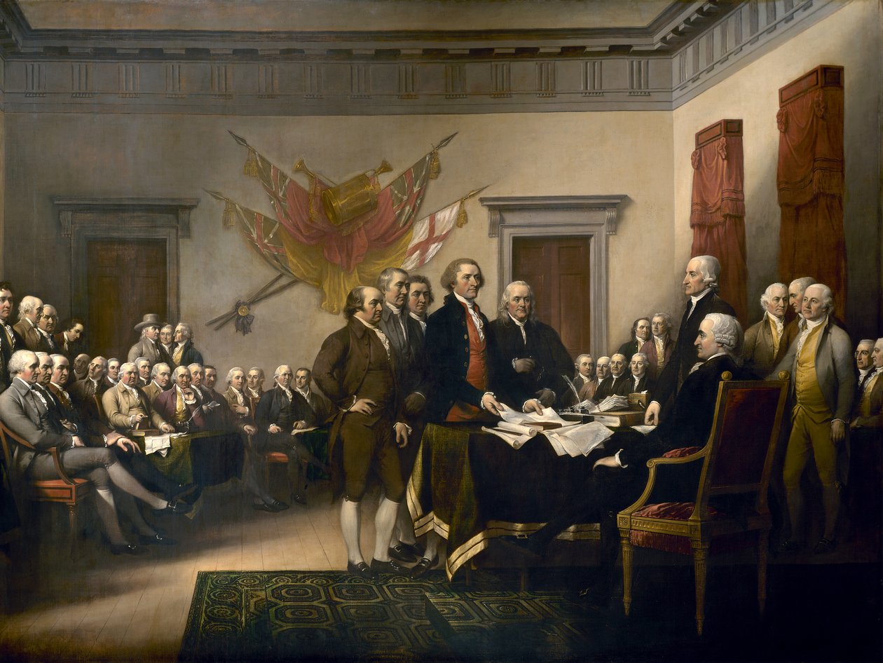 Függetlenségi nyilatkozat alkotó: John Trumbull