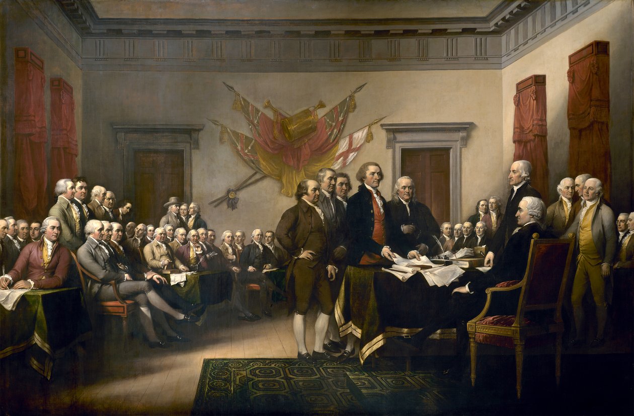 Függetlenségi nyilatkozat alkotó: John Trumbull