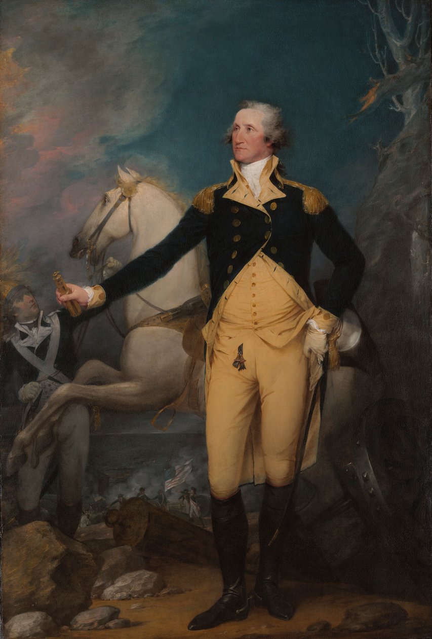 George Washington tábornok Trentonban alkotó: John Trumbull