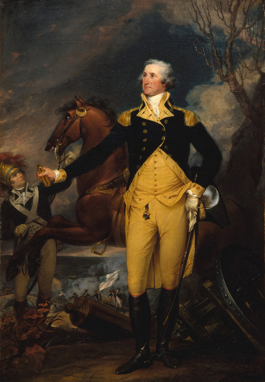 George Washington a trentoni csata előtt, kb. 1792-94. alkotó: John Trumbull