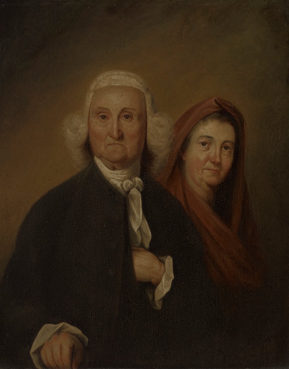 Idősebb Jonathan Trumbull kormányzó és Faith Robinson Trumbull (1710) alkotó: John Trumbull