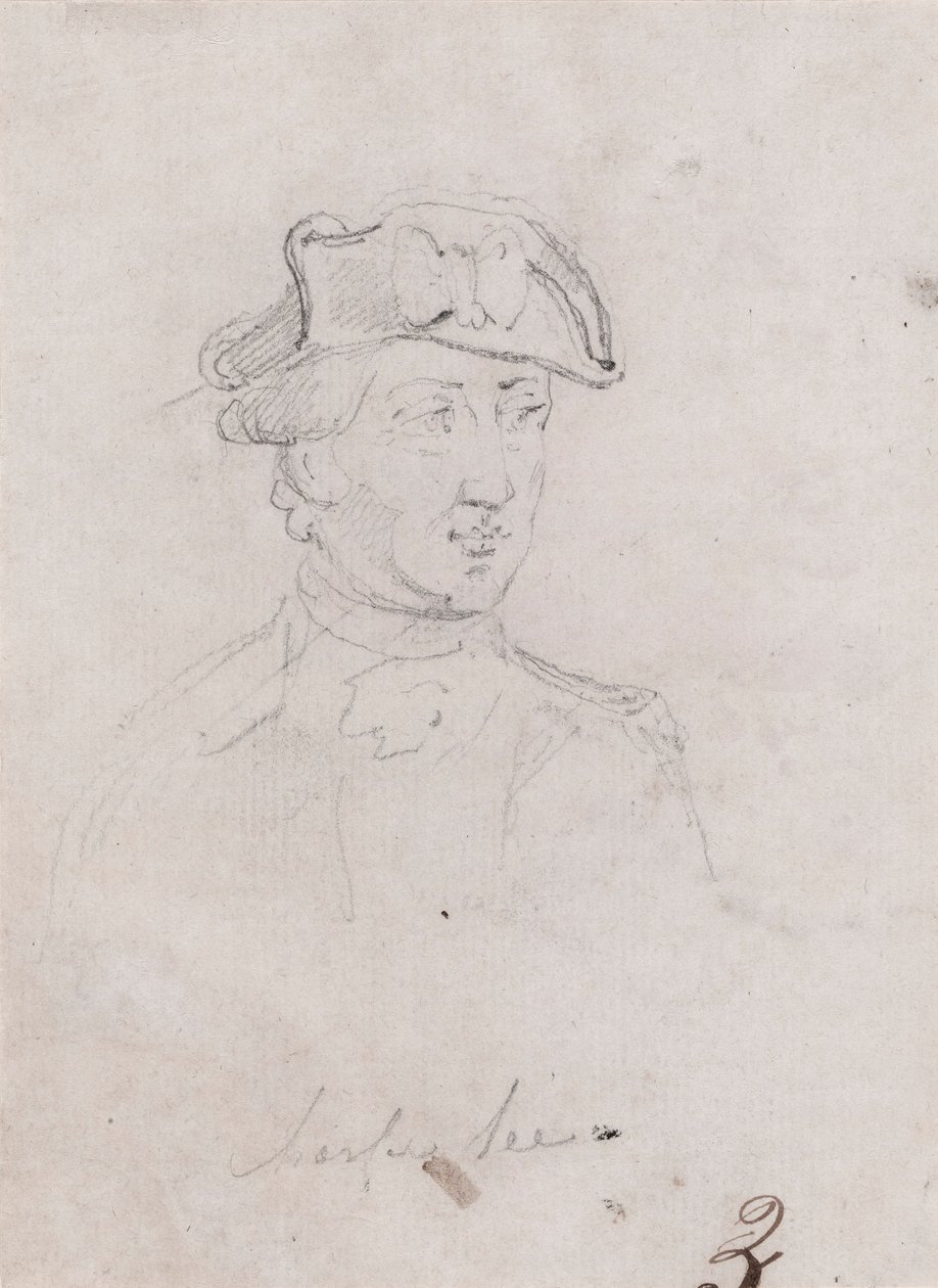Charles Lee vezérőrnagy, a javasolt tanulmány alkotó: John Trumbull