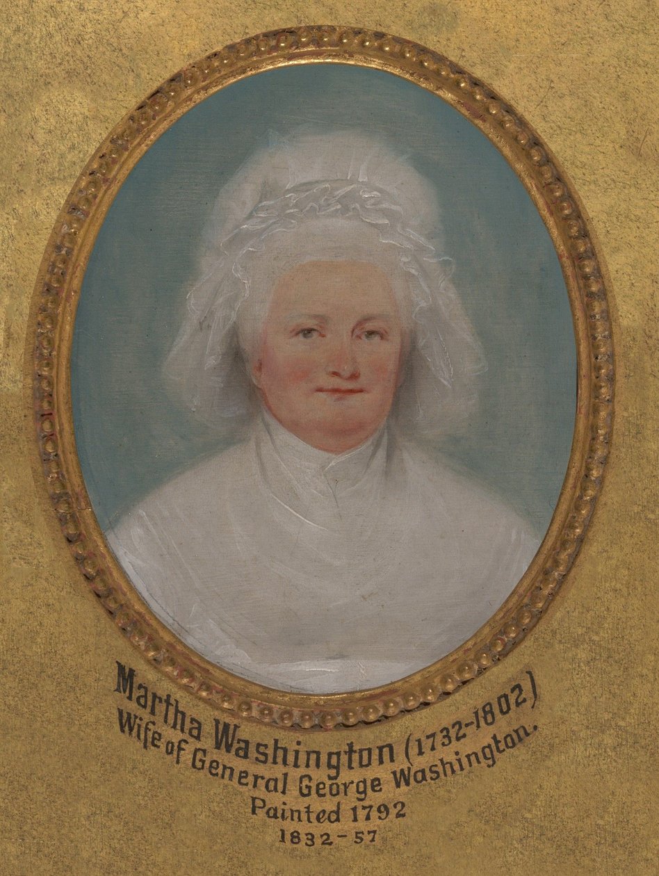Martha Washington (geb. Martha Dandridge, ehemals Martha Parke Custis, 1731–1802) alkotó: John Trumbull