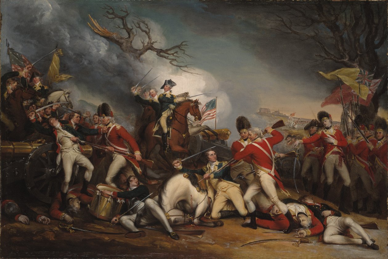 Mercer tábornok halála a princetoni csatában, 1777. január 3 alkotó: John Trumbull